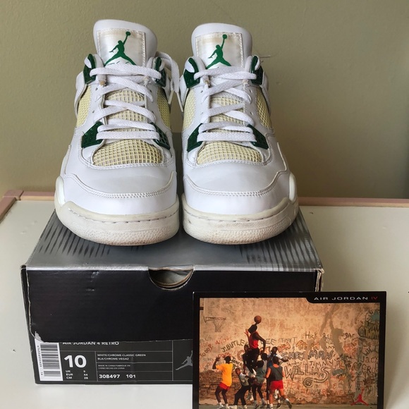 air jordan 4 retro classic green